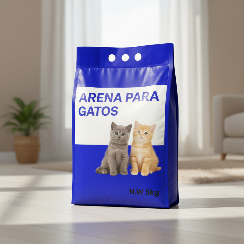 Arena Sanitaria Gatos 5kg Lavanda Absorbente Ideal Hogar