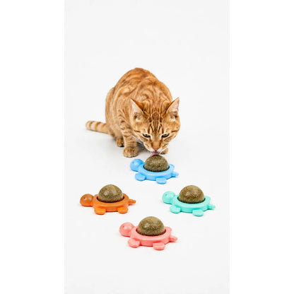 X4 Bola Hierba Gatera Catnip Snack Para Gatos Bola Adhesiva  Variado Pequeño