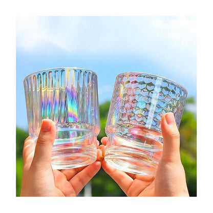 Pack X6 Vasos Con Bombilla Transparente Vaso De Vidrio Jugos