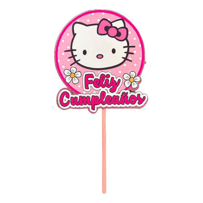 Topper Cumpleaños Torta Cotillon Cup Cake Fiestas Decoracion