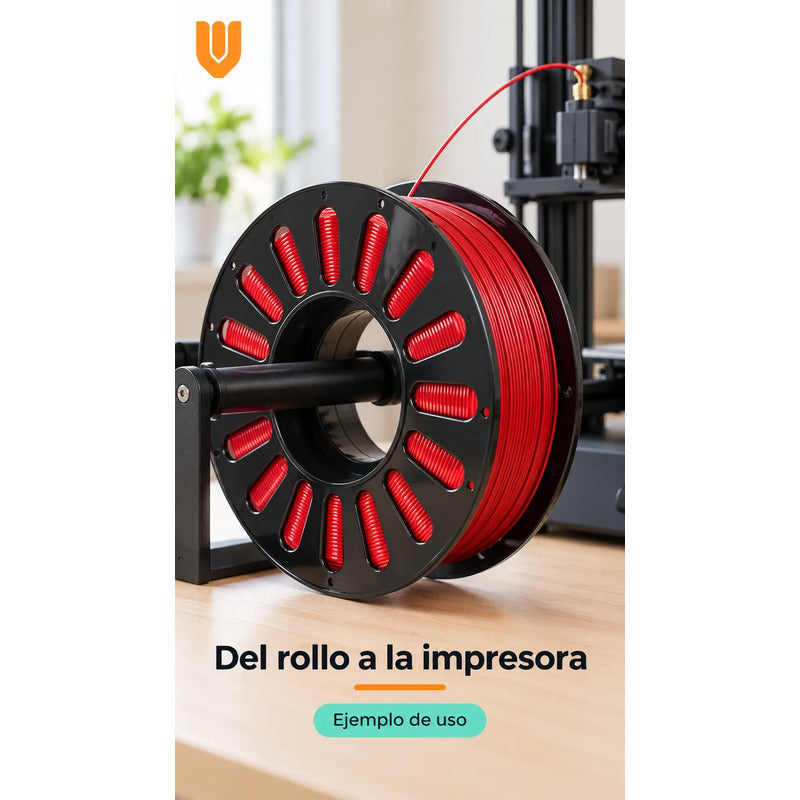 2 Rollos Filamento Rojo Impresora 3d Repuesto Carrete Bobina Rojo