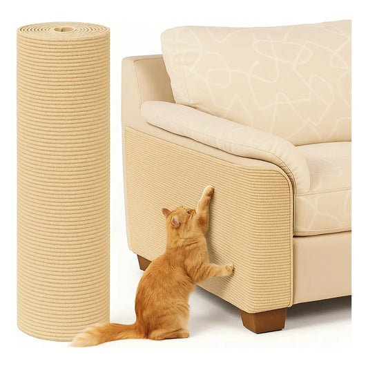 4 Protector Antiarañazos Mueble Sillón Gato Tapete Rascador Beige Tapete Rascador Gato Protector Sillon Sofa Adhesivo Antideslizante Poliester Antiaranazos Mueble Beige 100 X 30 Cm Premium