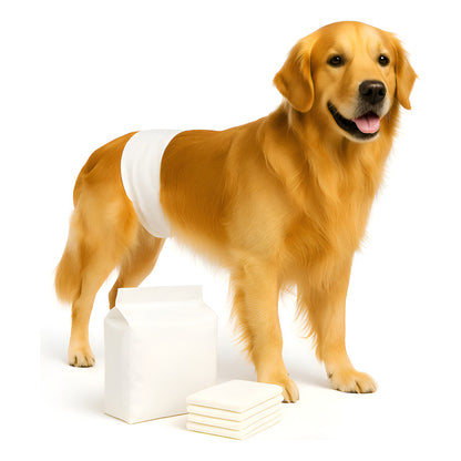 120 Pañales Perros Macho Gatos Desechables Incontinencia M Blanco Macho M 55 X 20cm