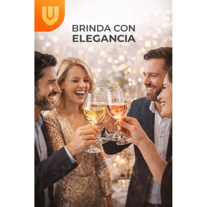 X2 Copas Vino Cristal Fino 175ml Borde Delgado Desarrollo Base Estable Pack 2 Transparente Gastronomia Profesional Restaurante Evento Mesa Gourmet Alta Calidad