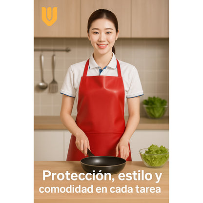 Pechera Delantal De Cocina Impermeable Ajustable Multiusos