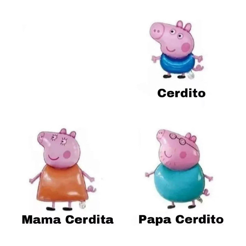 Set Cumpleaños Peppa Pig Cumpleaños Peppa Pig Globos 57pcs