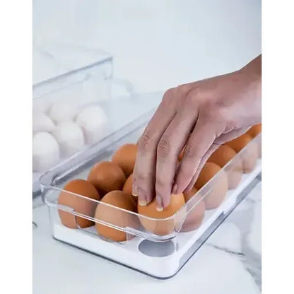 2 Porta Huevos Organizador De Refrigerador Organizador Huevo Transparente