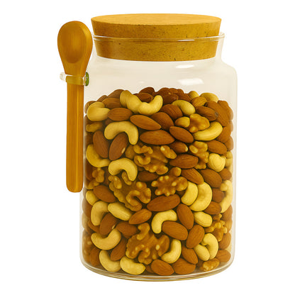 Recipientes Hermeticos De Vidrio Frasco Conservante Alimento Tapa Corcho