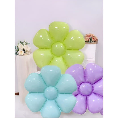Globo Metalizado Flor Globo Cumpleaños Globo Metalico 739 Celeste