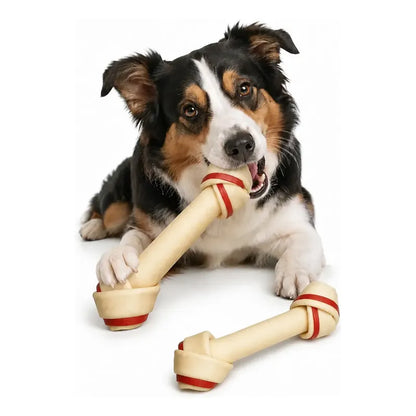 X2 Hueso Perro Cartilago Masticable Higiene Dental Sabor Hueso Cartílago Perros Grandes Masticable Comestible Sabor Carne Higiene Dental Antisarro Mordedor Duradero
