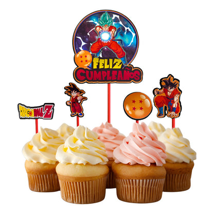 Topper Cumpleaños Torta Cotillon Cup Cake Fiestas Decoracion