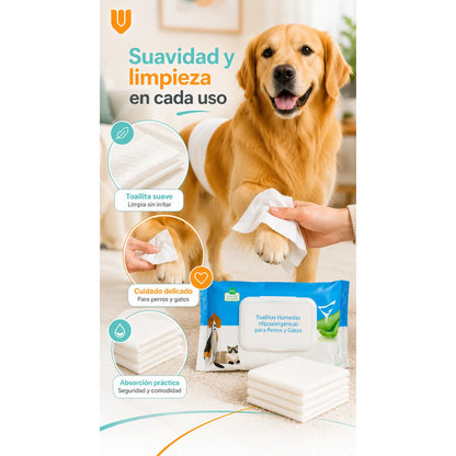 Combo Pañales Perro Macho M 12und + Toallas Humedas 50und Blanco Principal Combo Higiene Mascota Pañales Absorbentes Toallas Húmedas Perro Gato Limpieza Diaria Presentación Clara M
