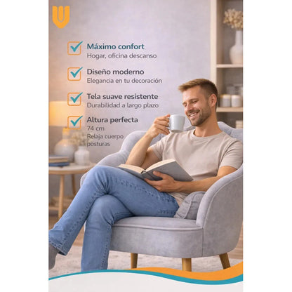 Silla Dormitorio Maquillaje Comoda Acolchada Uso Diario Pro Asiento Gris Claro Felpa Terciopelo Textura Suave Elegante Moderno Estilo Nordico Decoracion Living Premium Tela Terciopelo Felpa...