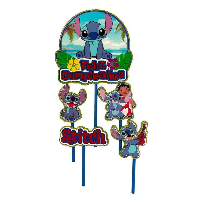 Topper Cumpleaños Torta Cotillon Cup Cake Fiestas Decoracion