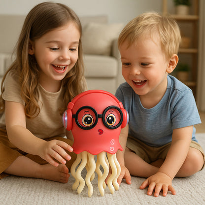 Pulpo Bailarin Musical Niños Medusa Luces Pulpo Infantil Beb