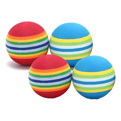 4 Pelotas Para Gatos Juguetes Para Gatos Juegos Para Gatos Arcoíris
