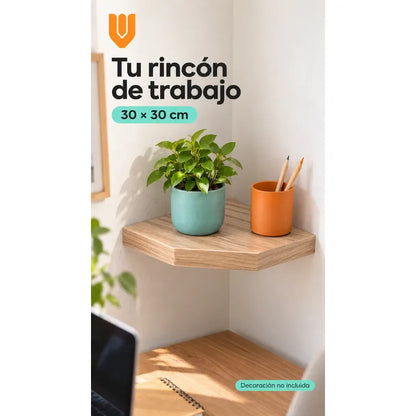 Repisa Esquinera Flotante Mdf Beige 30x30 Cm Vitrineon Cl Beige Repisa Esquinera Flotante Estante Mdf Marrón Decoración Rincón Pared Hogar Plantas Adornos Fotografías Living 30x30