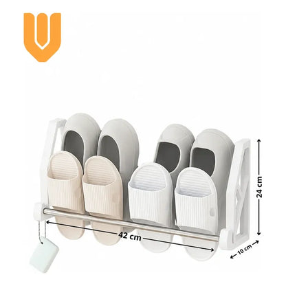 Organizador Zapatos Colgante Closet Tela Ahorro Espacio Blan Blanco