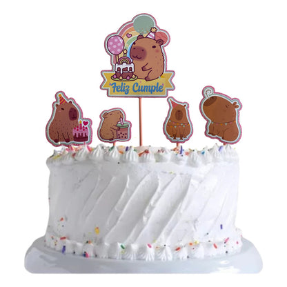 Topper Cumpleaños Torta Cotillon Cup Cake Fiestas Decoracion
