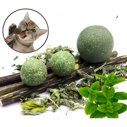 X4 Bola Catnip Para Gatos Juguetes De Gato Snack Para Gatos Color X4 Catnip Verde X-313