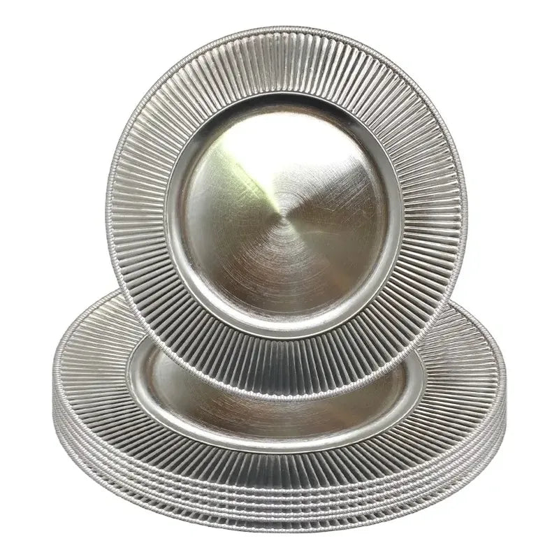 4 Plato Base Navideños Vajilla Navidad Juego De Platos 33cm