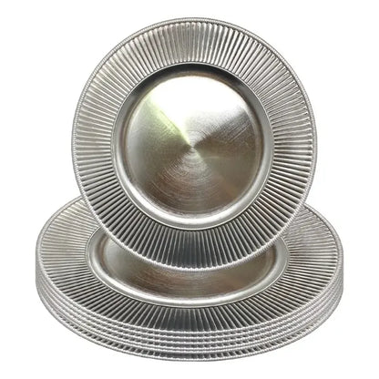4 Plato Base Navideños Vajilla Navidad Juego De Platos 33cm