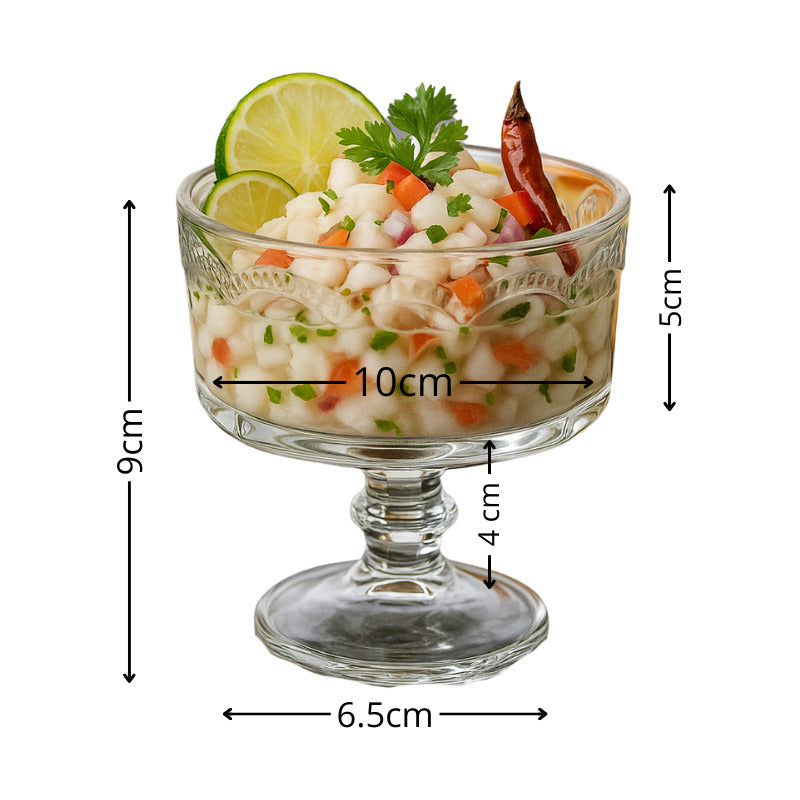 X6 Copa Ceviche Mojito Coctel Copas Vidrio Copa Transparente