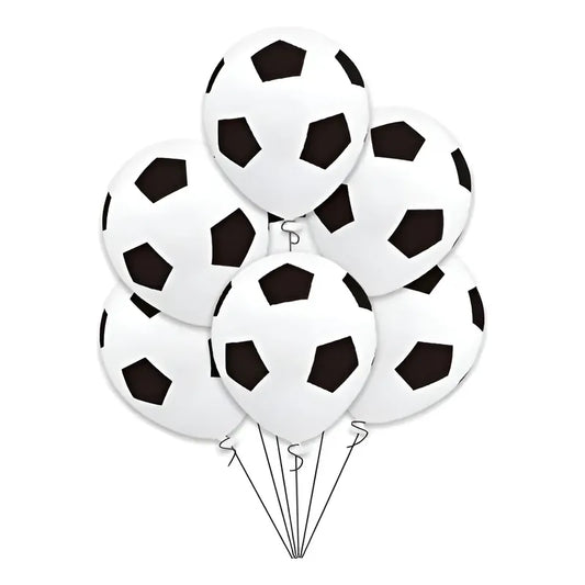25 Globos Futbol Pelota Futbol Decoracion Fiesta Globos 214 Blanco