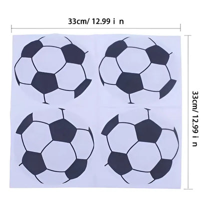 60 Servilletas Cumpleaños Feliz Cumpleaños Pelota De Futbol Blanco Pelota Futbol