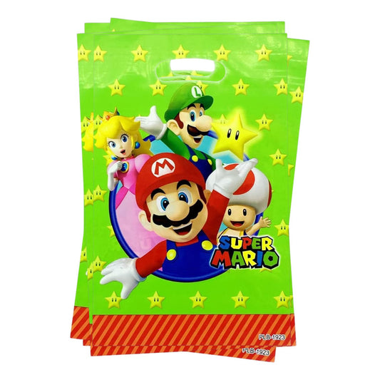 10 Bolsas Para Piñata Mario Bross Bolsas Para Dulces Piñata