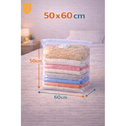 Pack 3 Fundas Compresoras Textil Frazadas Closet Orden Hogar