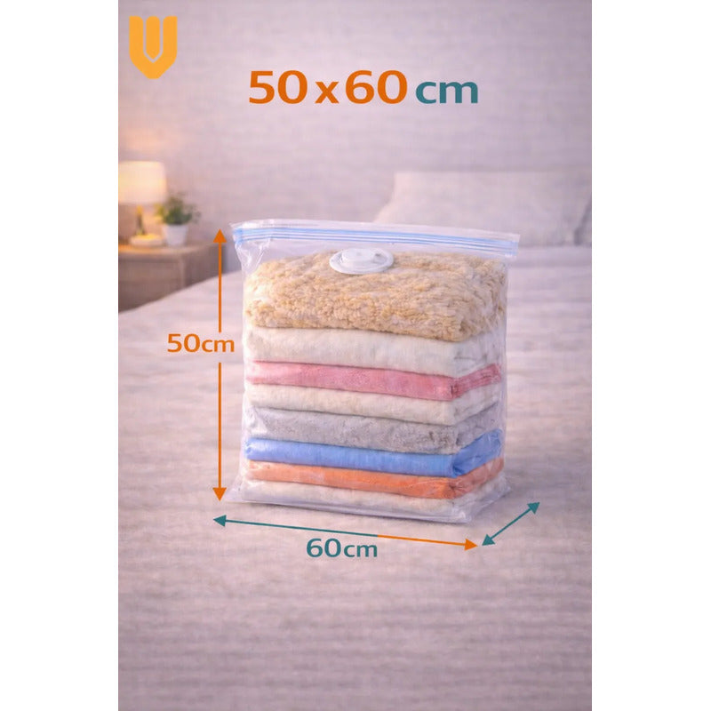 Bolsa Vacio Ropa 50x60 Ahorra Espacio Closet Hogar Viaje