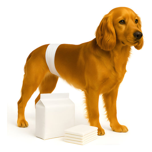 36 Pañales Perro Gato Desechable Incontinencia Mascota S Blanco Macho S 42x17 Cm