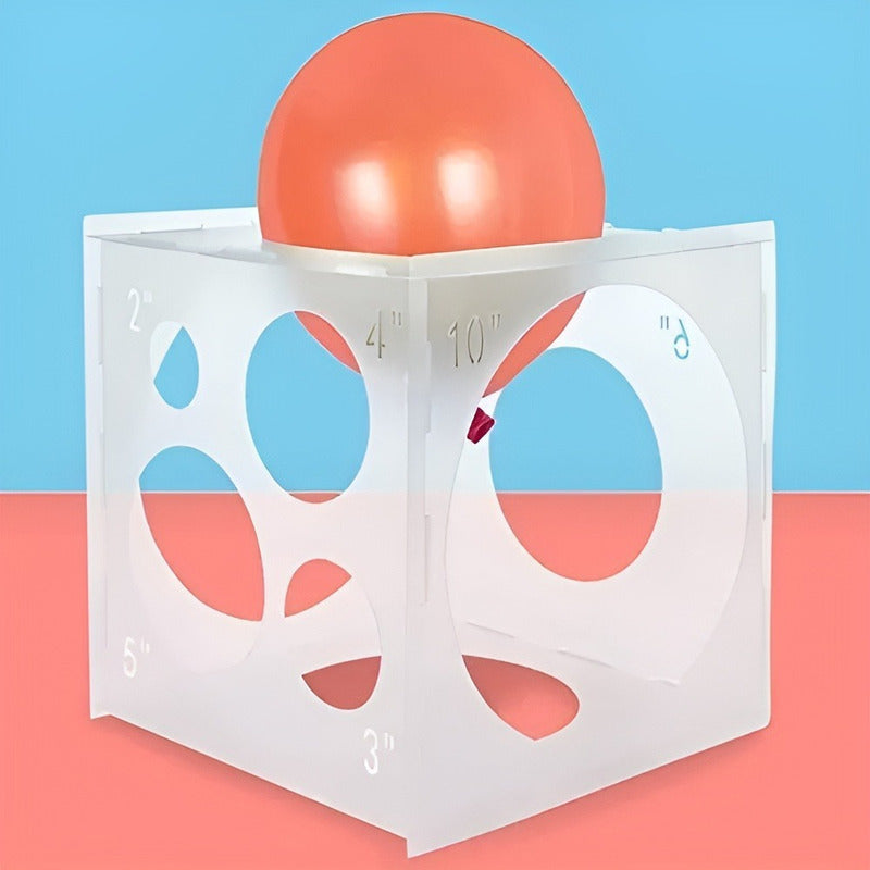 Calibrador De Globos Caja Calibrador Para Globos Plegable Blanco Calibrador