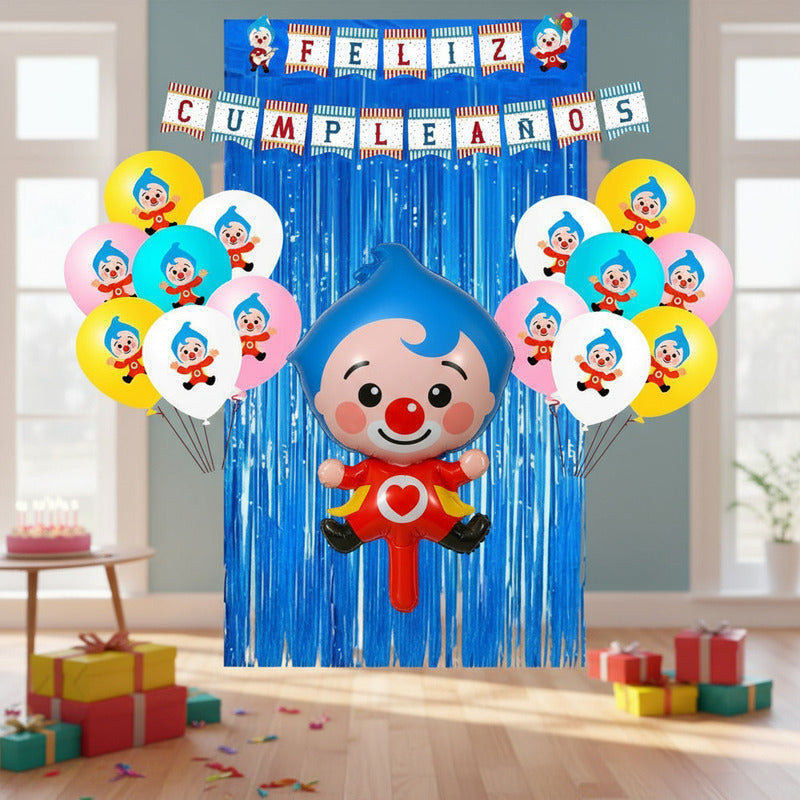 Set De Cumpleaños Plim Plim Set Globos Decoracion Cumpleaños