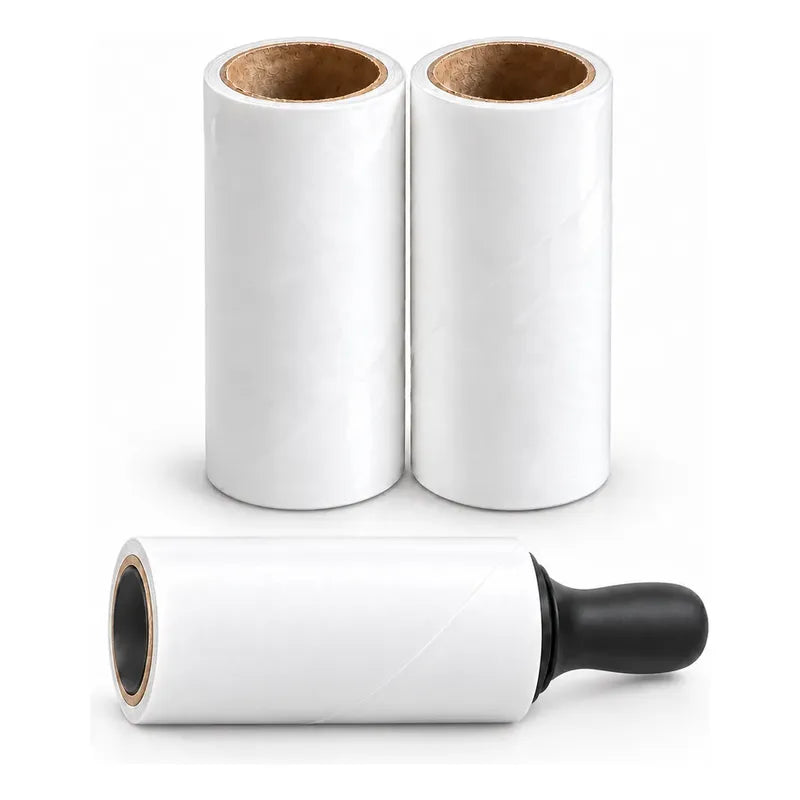 8 Rollos Quitapelusas Adhesivos Ropa Limpia Pelos Mascotas Blanco