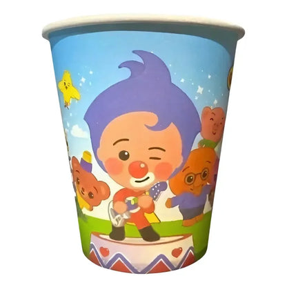 10 Vasos Cumpleaños Vasos Desechable Cumpleaños Payaso