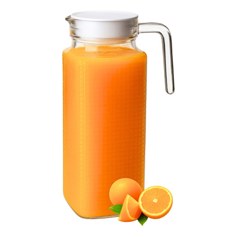 Set 3 Jarras De Vidrio Agua Jarra De Jugo Jarras Con Tapa