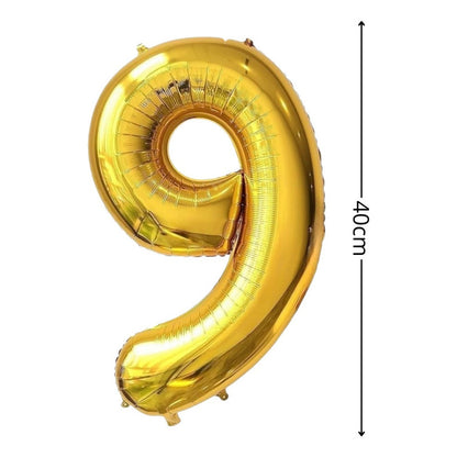 Numeros Cumpleaños Globos Para Cumpleaños Globos Metalicos 9 Dorado