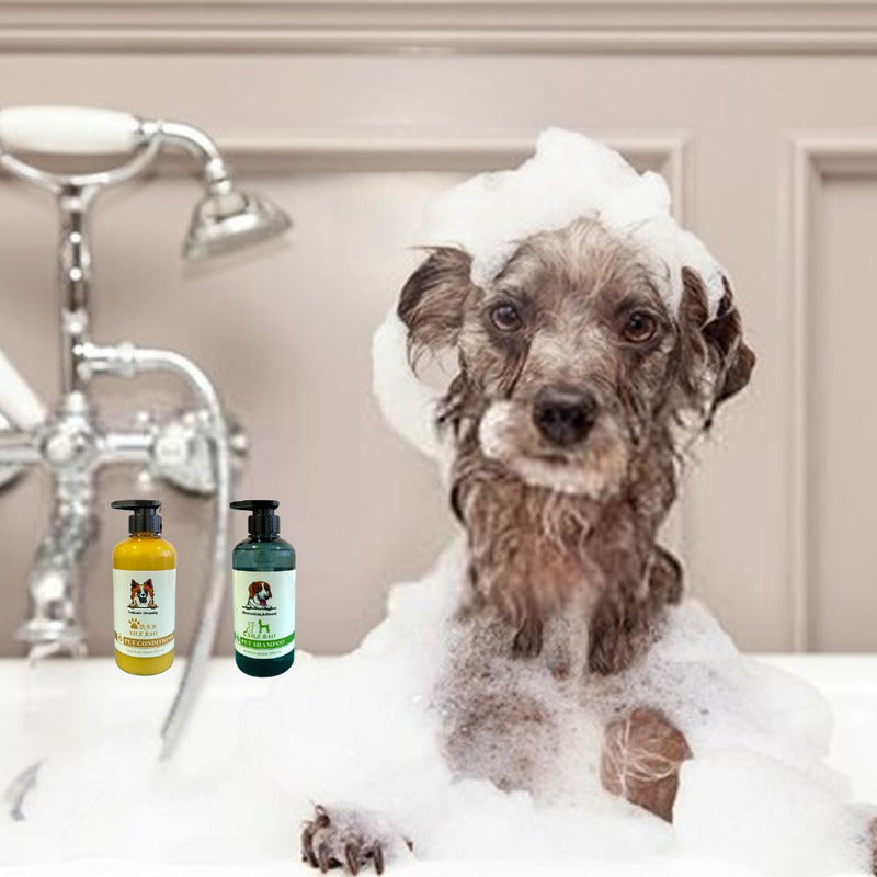 Pack Shampoo Y Acondicionador Hipoalergenico Perros Y Gatos Plantas Naturales