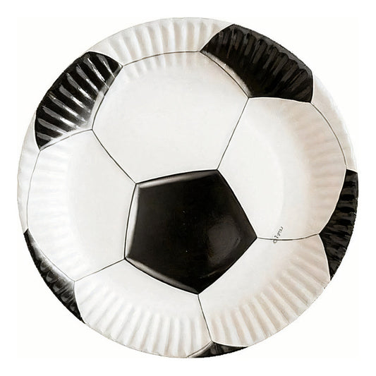 X10 Platos Cumpleaños Futbol Platos Desechable Decoracion