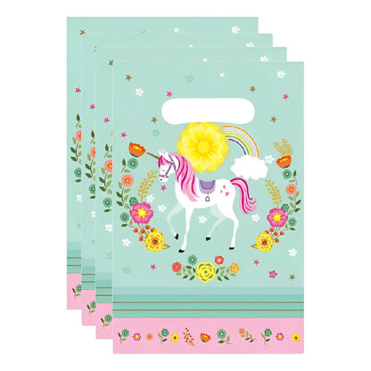 10 Bolsas Para Piñata Unicornio Bolsas Para Dulces Piñata Unicornio