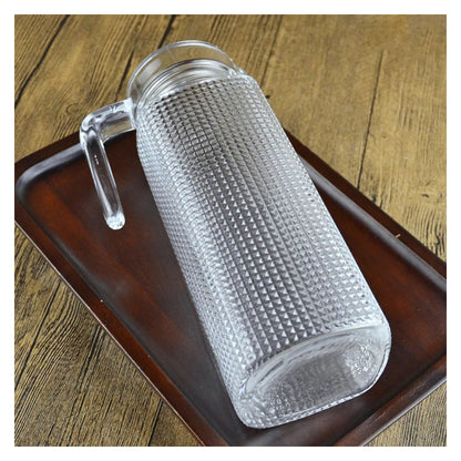 Jarra De Vidrio Agua Jarra De Jugo Jarra Con Tapa Vintage