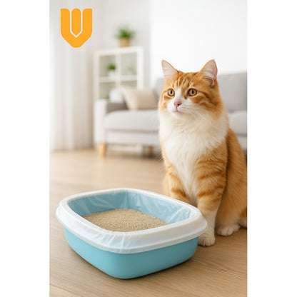 12 Bolsa Sanitarias Desechables Bolsas Arenero Gatos 50x40cm