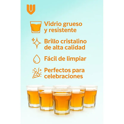 Set 24 Vasos Shot Tequilero Vidrio Vasos Shot Vasos Shopero Transparente