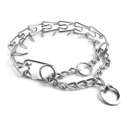 2 Collar De Adiestramiento Collar Adiestramiento Perro 60 Cm Plateado 60 Cm