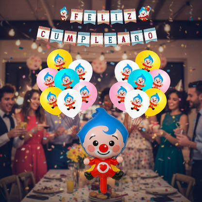 Set De Cumpleaños Plim Plim Set Globos Decoracion Cumpleaños