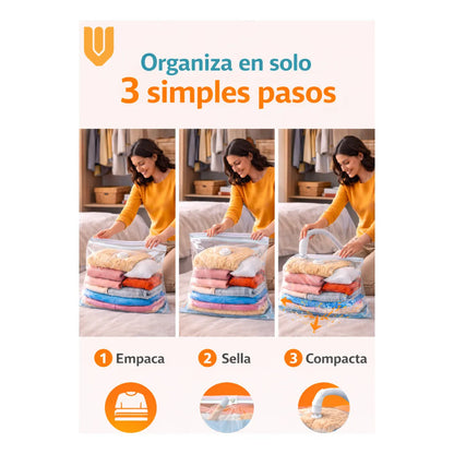 Organizador Compresion Guardado Dormitorio Armario Orden