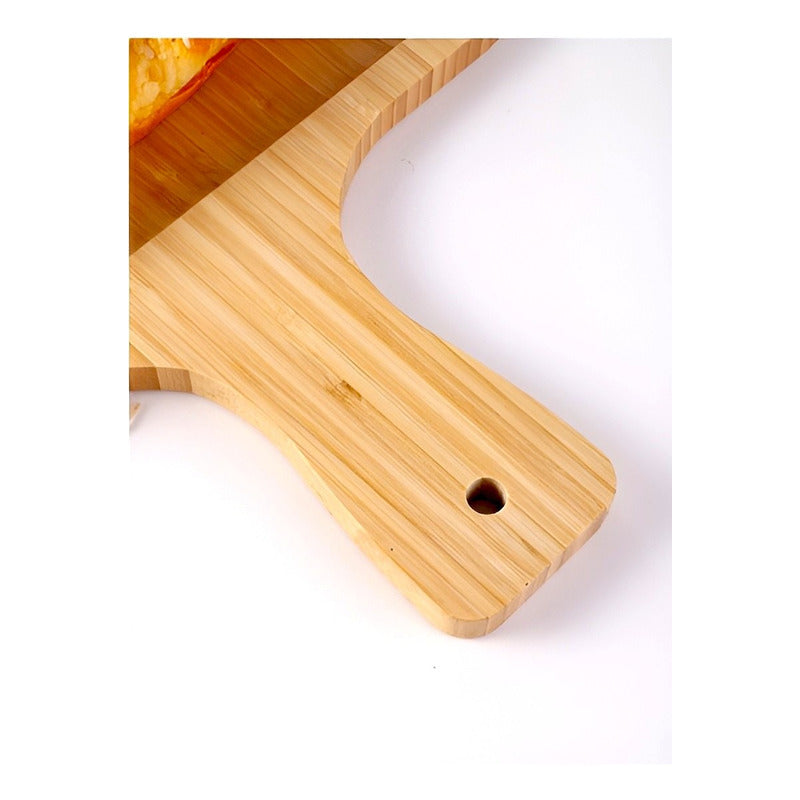 Tablas Pizza Tabla Cuadrada Picoteo Plato Madera 27x30cm Tabla Cuadrada Bambú
