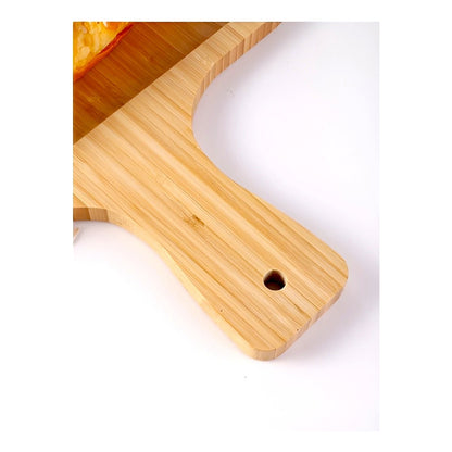 Tablas Pizza Tabla Cuadrada Picoteo Plato Madera 27x30cm Tabla Cuadrada Bambú
